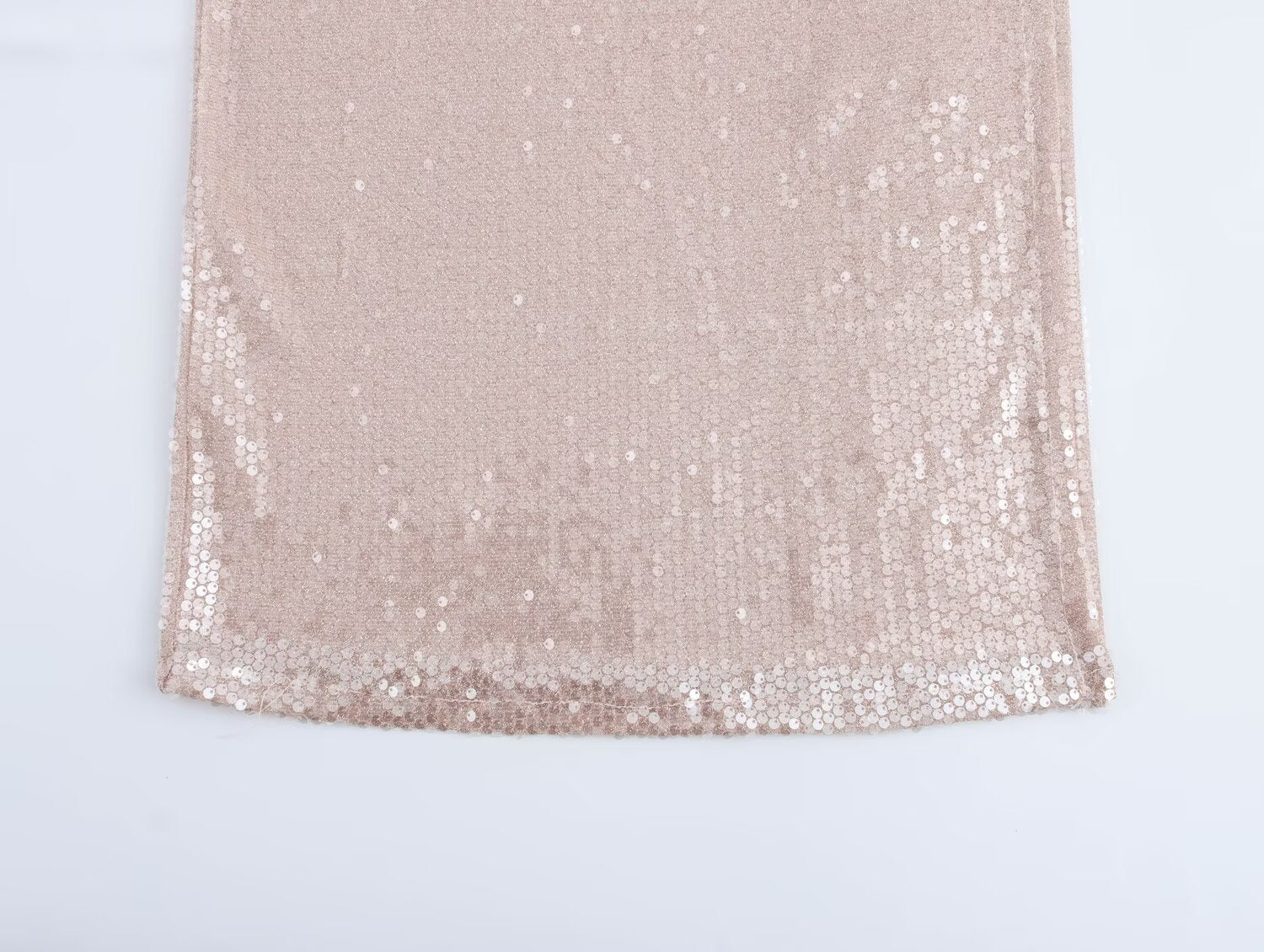 Women French Sequin Pleated Halter Dress Bella Mia